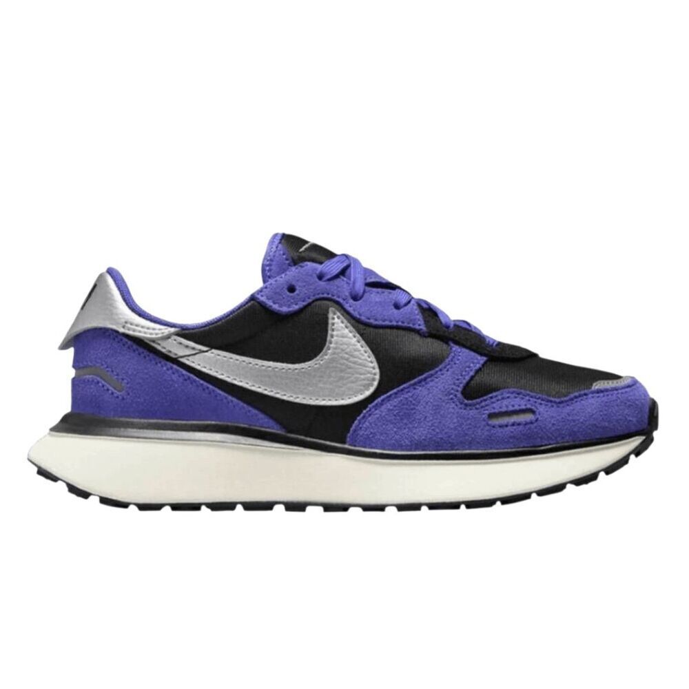 NIKE Phoenix Waffle 'Persian Violet Black Anthracite Metallic Silver' Running Sh